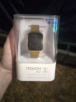 iTouch Air 3 Smartwatch Gold Mesh Band