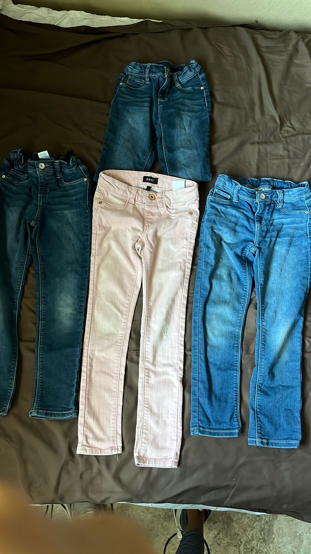 Knit Denim Jeans / Pantalones Para Niña