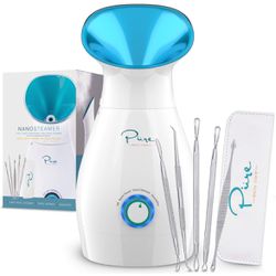 BRAND NEW / Not Opened: NanoSteamer Large 3-in-1 Nano Ionic Facial Steamer with Precise Temp Control - Humidifier - Spa Quality 