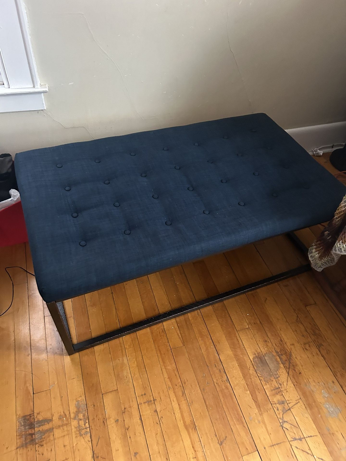 Blue Table Or Ottoman