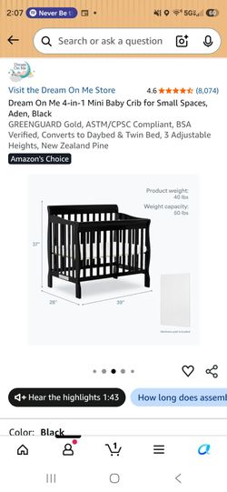 Mini crib