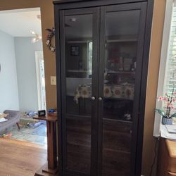 IKEA Hemnes glass front cabinet
