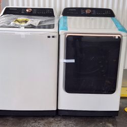 SAMSUNG TOP LOAD WASHER AND DRYER 