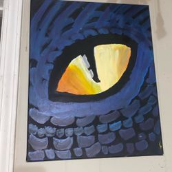 Dragon Eye Canvas Painting 