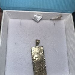 100$ Bill 10k Gold Pendant 