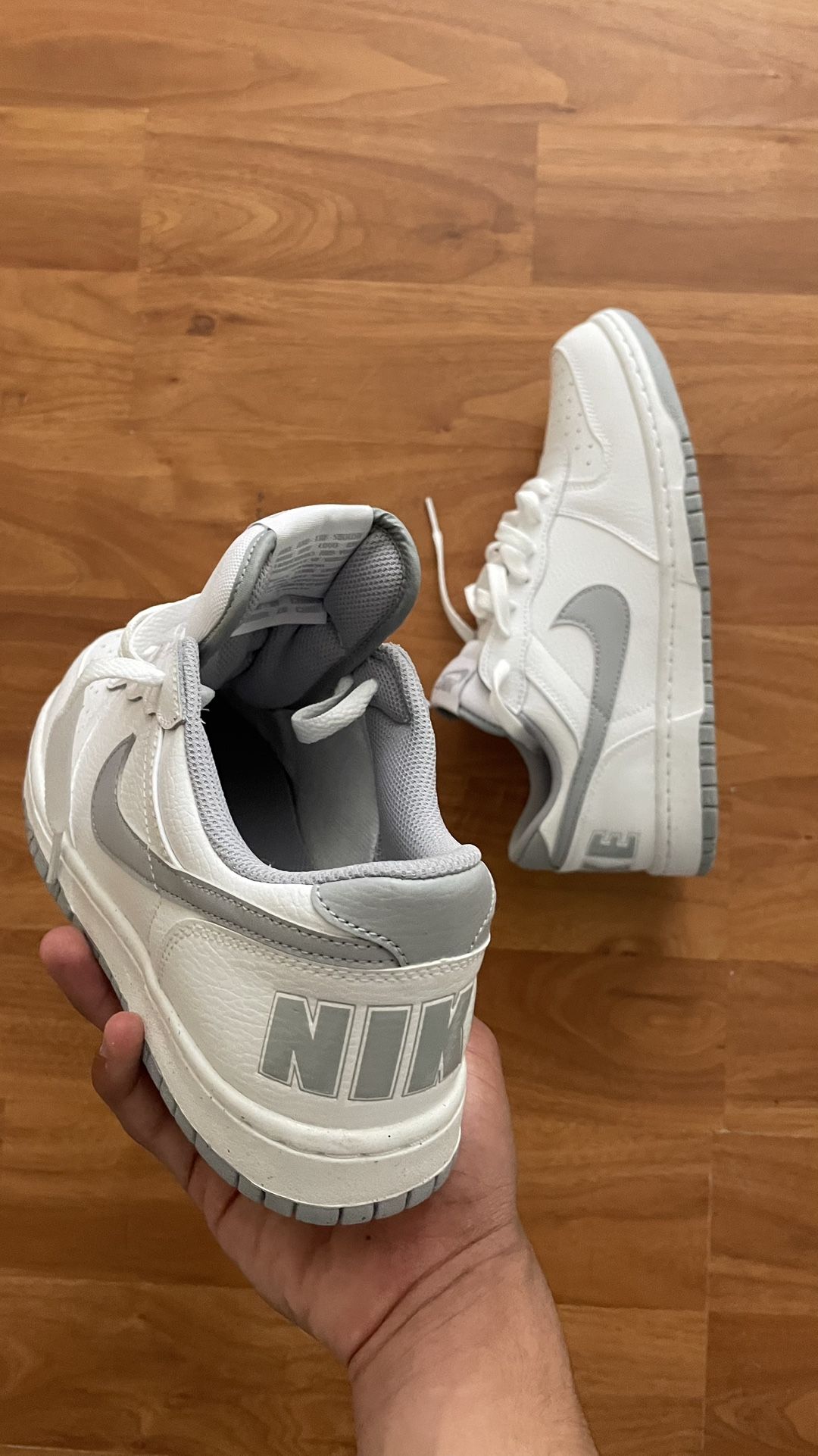 Nike White/Grey size10s