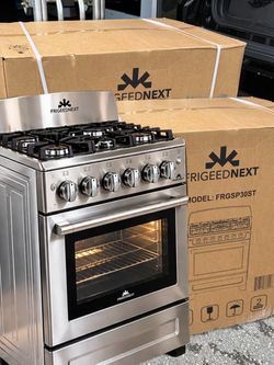 Estufas nuevas de gas propano con horno de 30” pulgadas de ancho ( acero inoxidable )