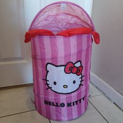 Sanrio Hello Kitty pop-up or collapsible laundry hamper. 