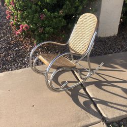 Mid Century Modern Tubular Rocking Chair Kids Size Mcm