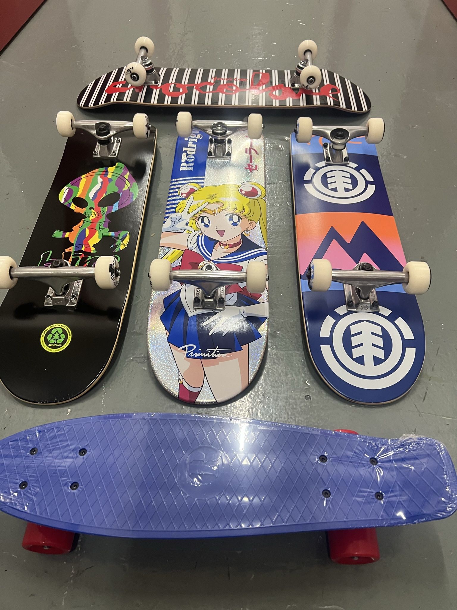 Trick Skateboard Decks Grip And Complete