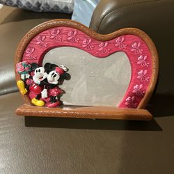 Disney Mickey And Minnie Valentines Picture Frame