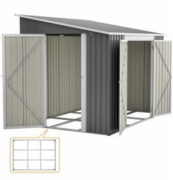 6x8FT Metal Outdoor Storage Shed NEW