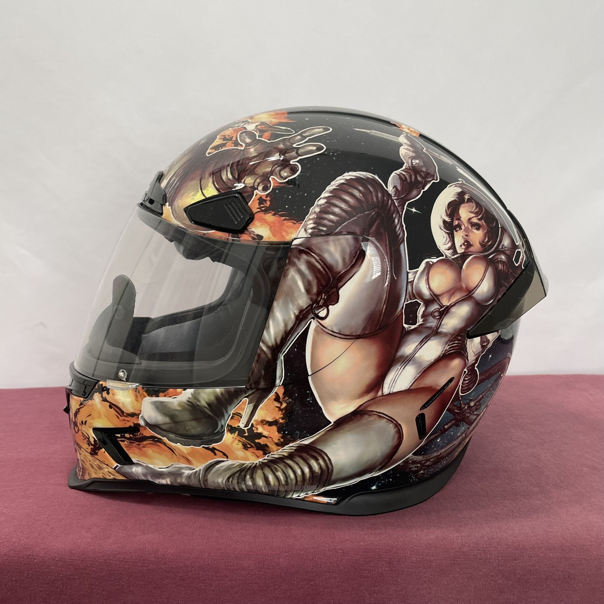 hjc cs-mx scourge helmet 2 Creed Medium Black/Red ILM Motorcycle Open Face INV2602NCAAS Helmet Size:Large (59) and style