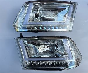 REFURBISHED 11-18 Dodge Ram 1500/ 13-18 Ram 2500 & 3500 LED Headlights; Chrome Housing