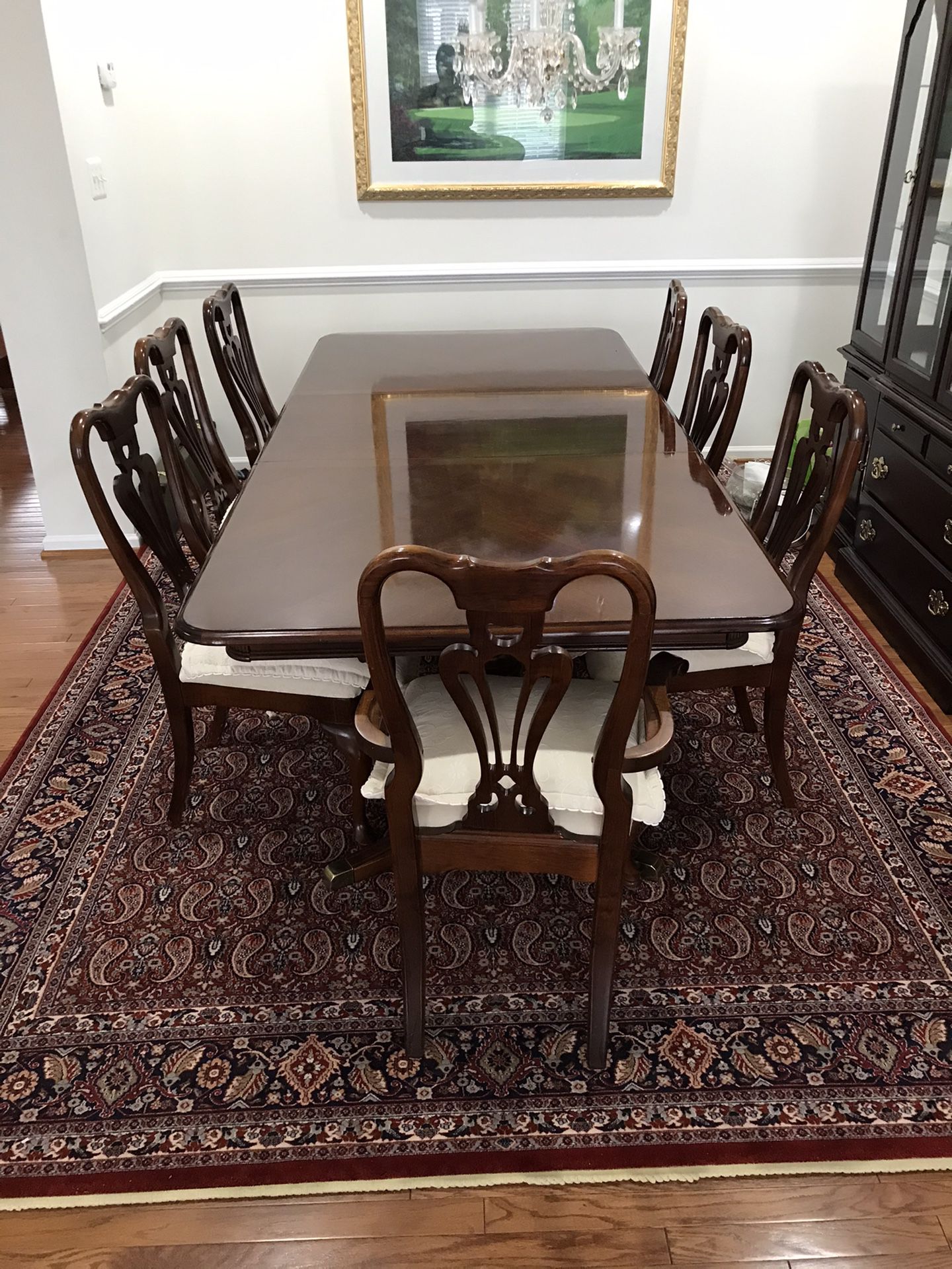 Dinning table with chairs 96”x 44” x 30”