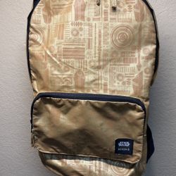 VINTAGE Nixon Star Wars C-3PO lightweight packable backpack