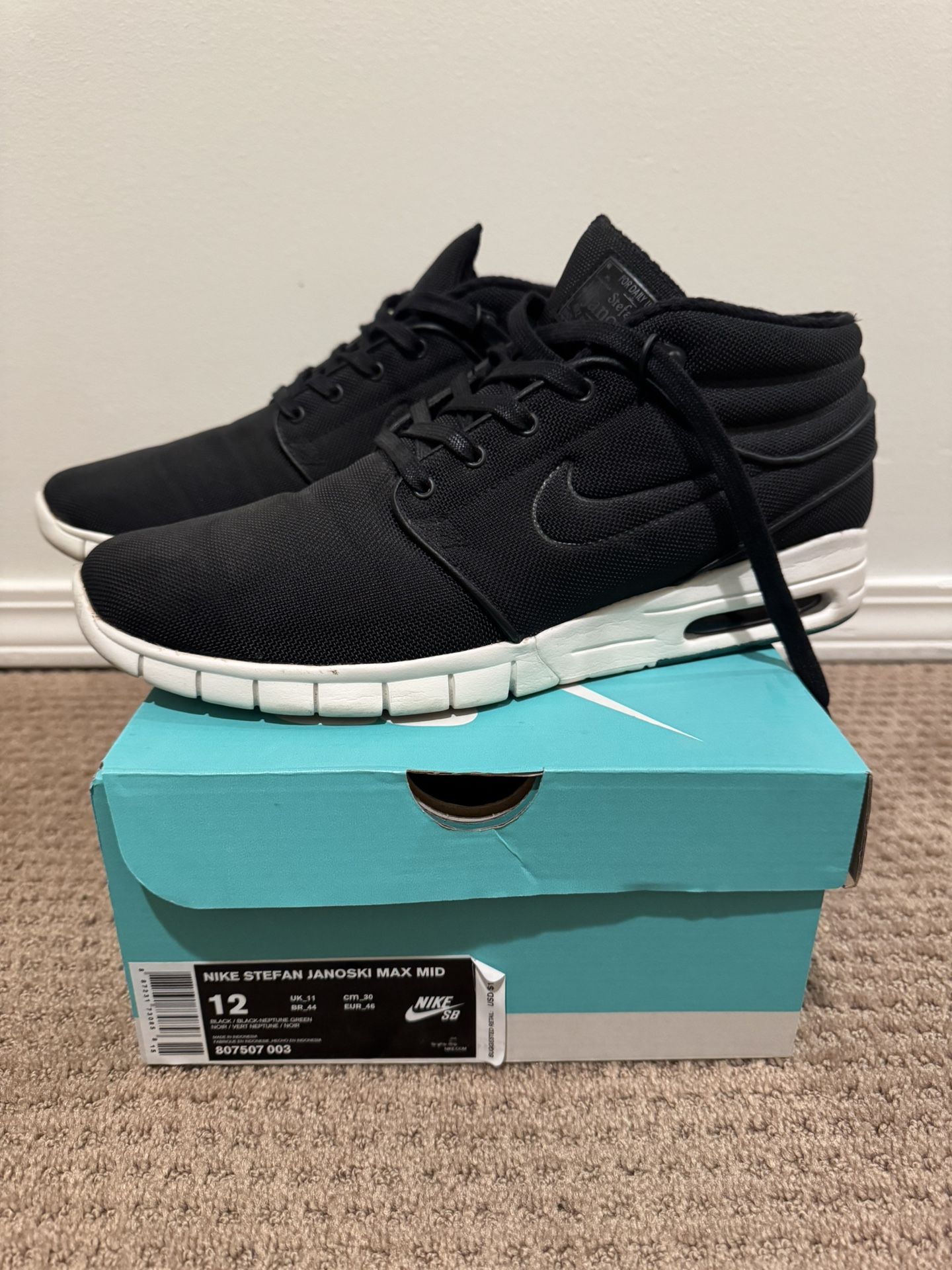  Nike Stefan Janoski Max Mid (size 12)