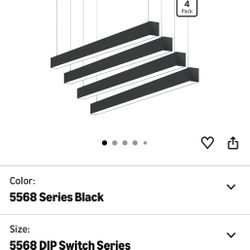 Barina 4’ Black Linear LED Lights
