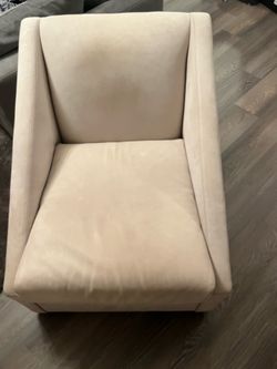RH Italian Leather Lounge Chair