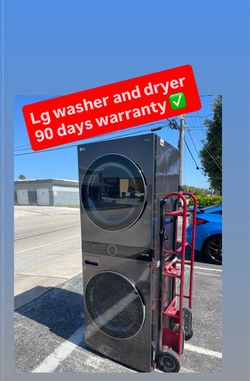 Lg washer  and dryer 90 days warranty ✅