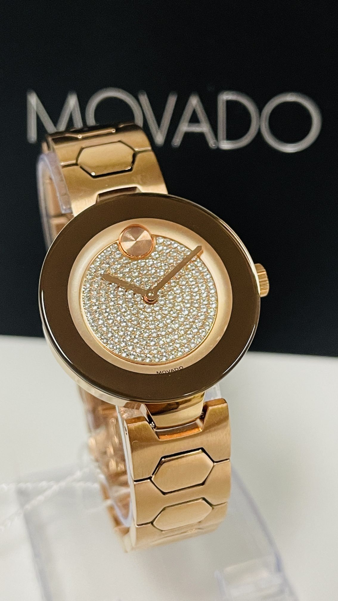 Movado Rose Gold Tone Ladies Watch