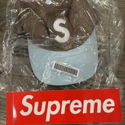 Supreme Pigment Coated 2 Tone S Logo Cap Brown Taupe FW25 One Size ~ NEW, SEALED