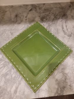 Green Serving Platter