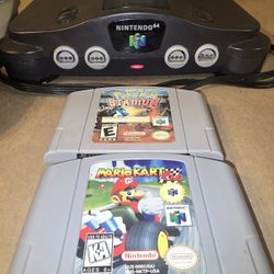 Nintendo 64 Bundle – 2 Controllers + 3 Games (Works Great) 🎮