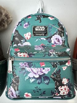 Floral Darth Vader Loungefly Mini Backpack