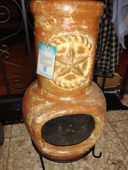 New clay fire pit