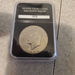 1974 EISENHOWER  DOLLAR  UNC