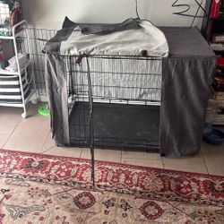 Top paw Double Door Folding Dog Crate
