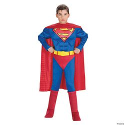 Boy's Deluxe Muscle Chest Superman Costume large