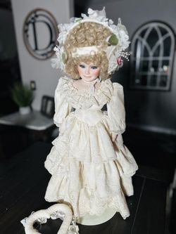 Tammy Faye Baker Porcelain Doll With Stand