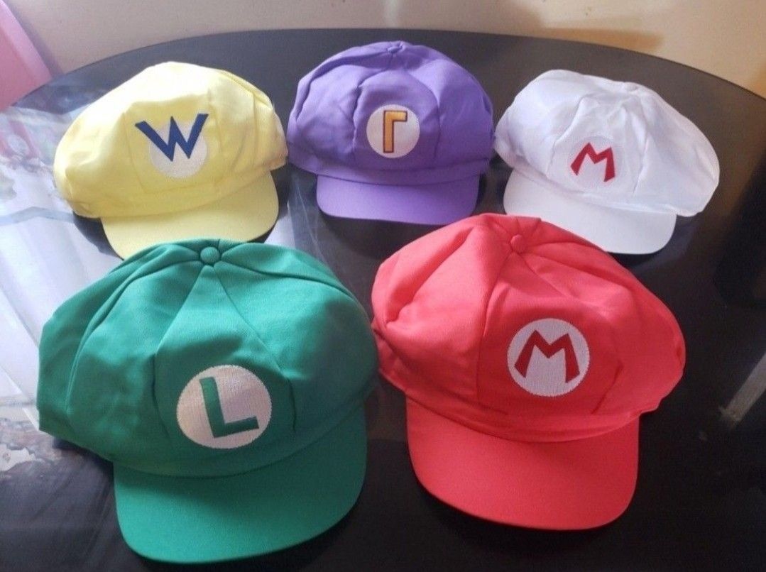 Mario Bros Hats Mario Costume Luigi Wario Waluigi Hat Halloween Costume