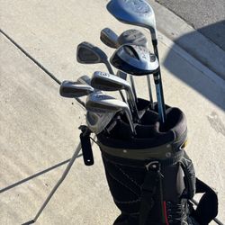 Adult Golf Clubs Right Handed With Golden Bear Golf Bag And Child’s Golf Club Set With Bag