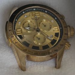 Aqua Swiss chronograph gold tone men’s watch