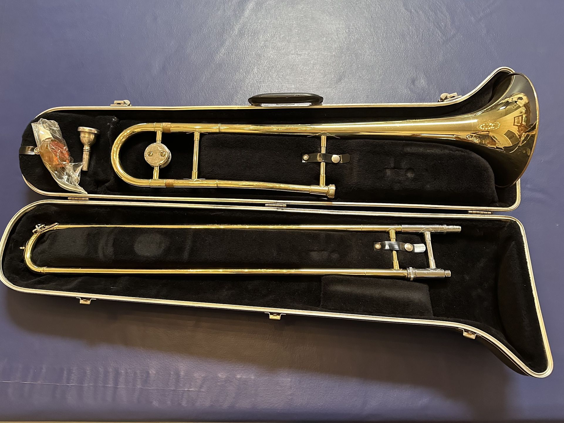 Bach Trombone With Mouth Piece And Slide Oil