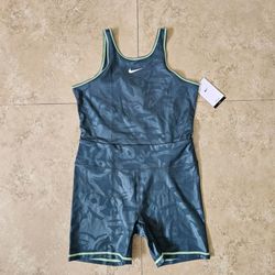 RARE Womens Nike Sleeveless Racerback Tennis Bodysuit Romper DX5937-328