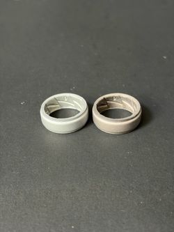 ThunderFit Silicone Rings Breathable Airflow Inner Grooves for Mens Wedding (Size: 8.5-9)