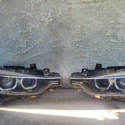 2012-2015 BMW F30 3 SERIES ADAPTIVE XENON HEADLIGHTS ASSEMBLY COMPLETE OEM