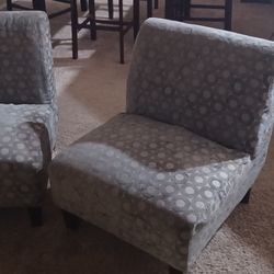Two Armless Chairs