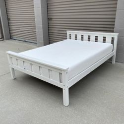 Full Size Bed Frame With Mattress 