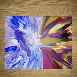 “Split lands” Spin Art