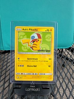 Ash's Pikachu SM112 Pokémon Promo Card