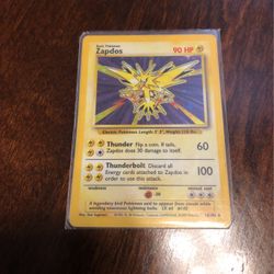 Zapdos Pokémon Card 