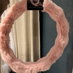 Cute Pink Car Steering Wheel Cover NEW