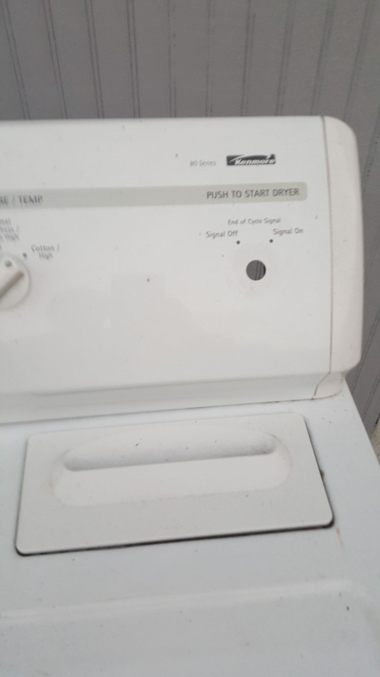 Dryer gas for part like new push button no working