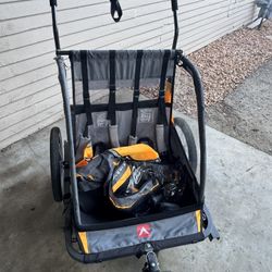 Kids Bike Trailer 2 Seats 