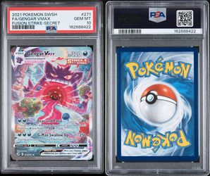 2021 POKEMON SWORD & SHIELD FUSION STRIKE #271 FA/GENGAR VMAX FUSION STRIKE-SECRET